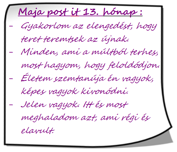 Maja post it 13hó
