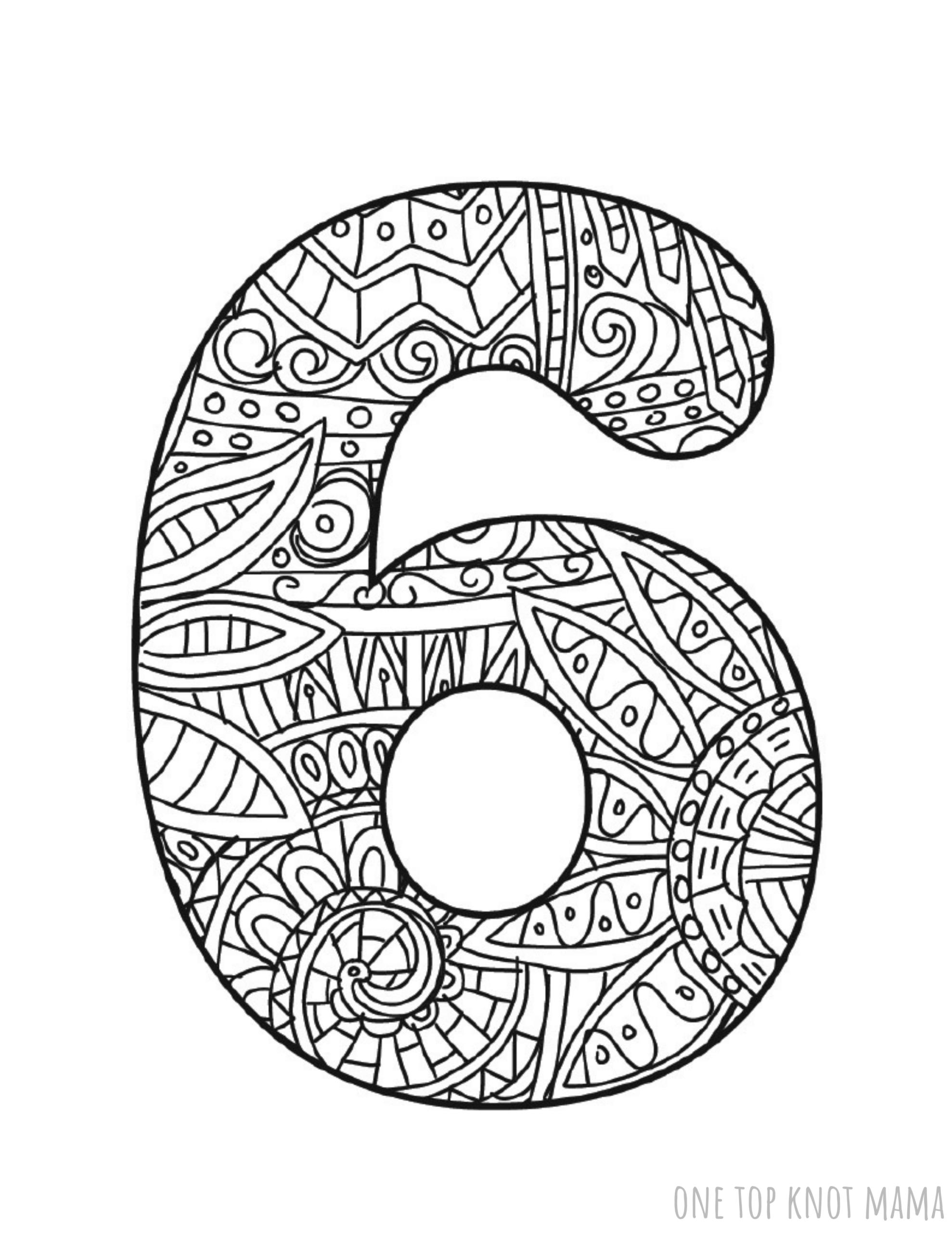 Numbers-Coloring-Page-6